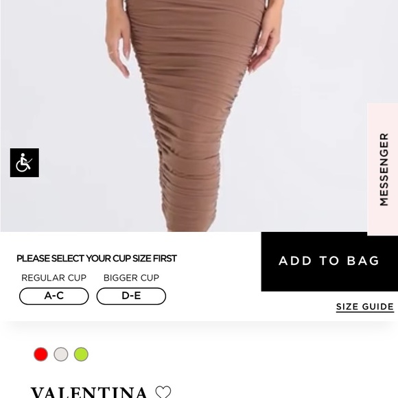 House of CB Chocolate Ruched dress - Picture 2 of 10